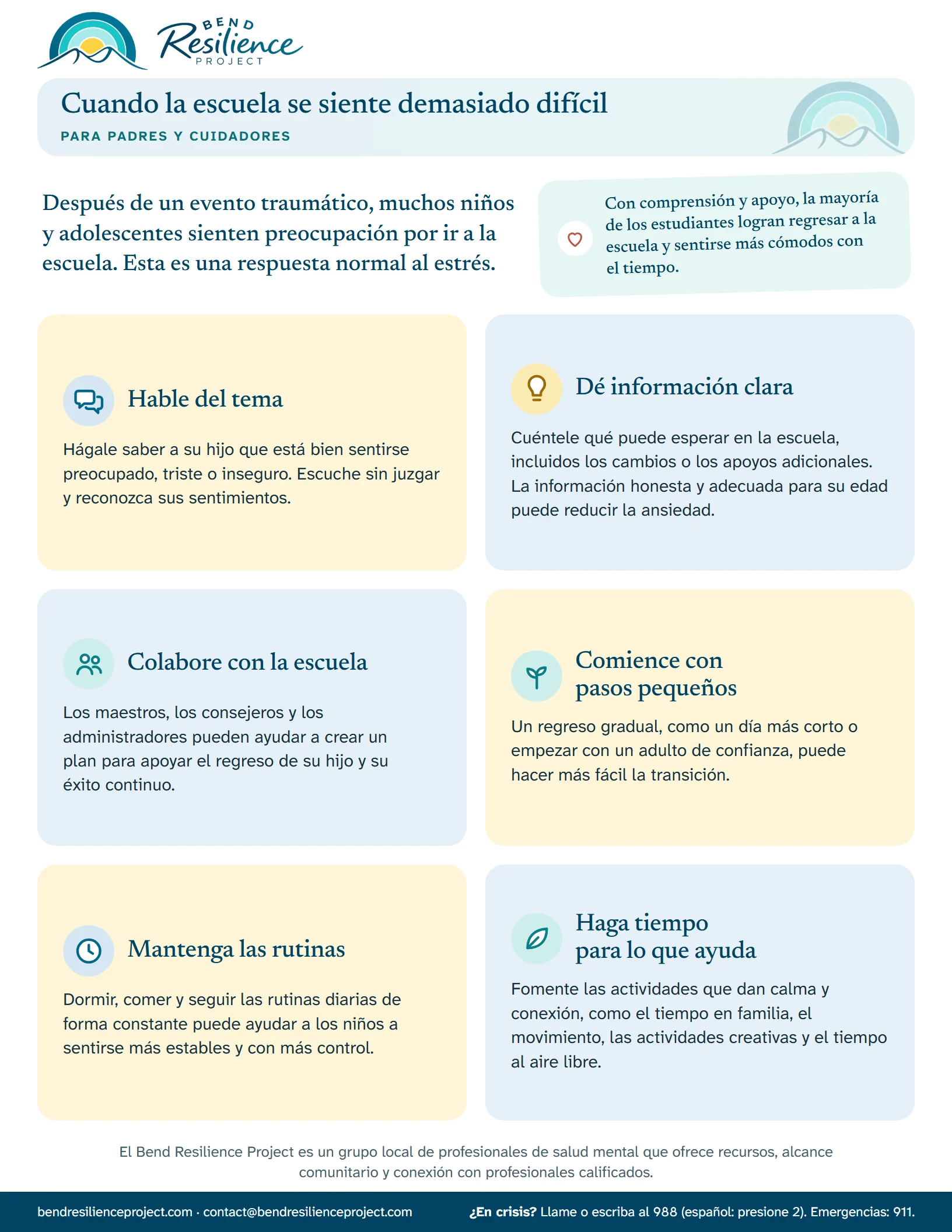 Las páginas de “Cuando la escuela se siente demasiado difícil”. Descargue el PDF para imprimirlo o leerlo como texto.