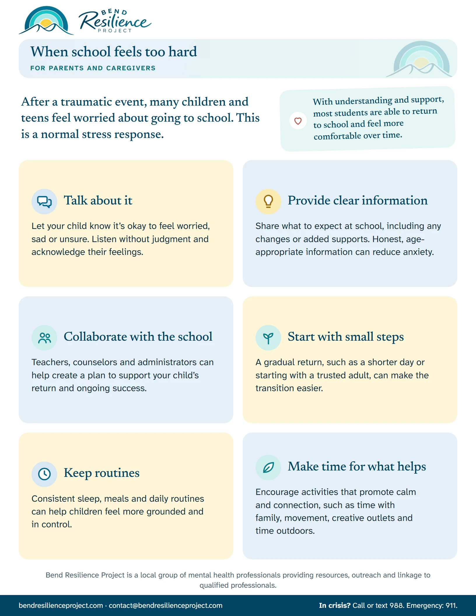 The pages of When school feels too hard. Download the PDF to print it or read it as text.